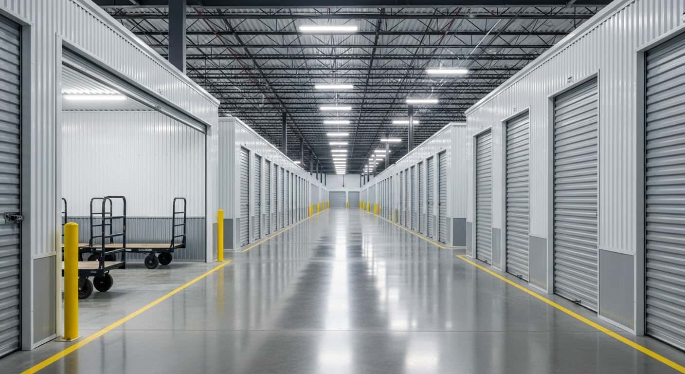 Organized storage space for household and business items